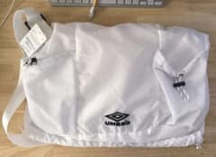 【新品・未使用・タグあり】UMBRO メッシュ ショルダーバッグ ホワイト 別注のサムネイル
