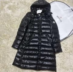 高級感✨モンクレール MOKA モカ ダウンコート 黒 サイズ0 ロゴ