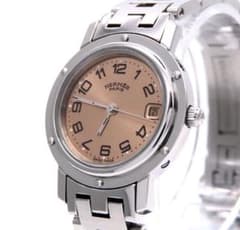 ピンク文字盤】HERMES 'エルメス 時計' クリッパー ☆極美品☆ - メルカリ