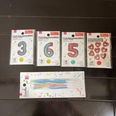DAISO フィルムバルーン 数字 3・6・5セット 1年 365日 記念日のサムネイル