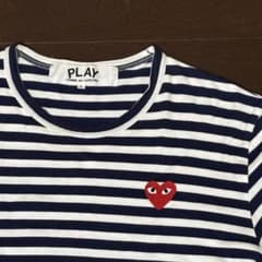 PLAY COMME DES GARCONS ボーダーロンT L PLAY COMME des GARCONS ボーダー ロンT L - メルカリ