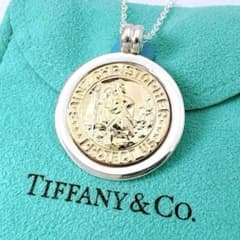 美品 ティファニー セントクリストファー チェーン社外品 シルバー k18