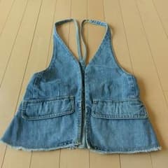 マウジーデニムベスト☆美品。のサムネイル