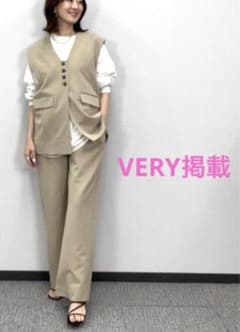 【VERY掲載】新品タグ付★今季★カベサロッソ パイピングベストのサムネイル