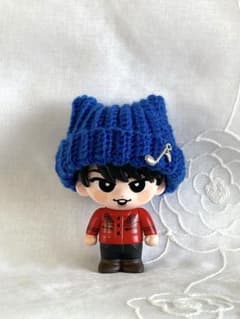 SnowMan すのチルソフビ用 ネコ耳帽子 ブルー - メルカリ