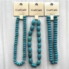 練ターコイズビーズ 3点セット - メルカリ