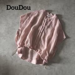 DouDouドゥドゥ美品リネンスピンドルシャツ　ピンクフリー DouDouドゥドゥ美品リネンスピンドルシャツ ピンクフリー - メルカリ