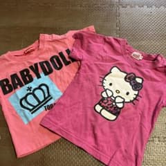 BABYDOLL ハローキティ Tシャツ ピンク2枚のサムネイル