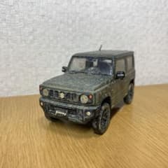 ジムニー　プラモデル　アオシマ　楽プラ　JB64　　泥はねカスタムのサムネイル