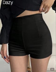 DAZY レディースショートパンツ ブラック Lのサムネイル