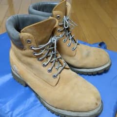 Timberland ベージュ レザーハイカットブーツ　8.5㌅（26.5cm）のサムネイル