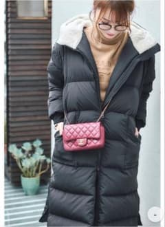 新品・未使用【 成瀬愛里さんコラボ 】hood boa down coatのサムネイル