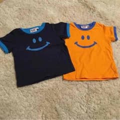 YELLOW FACE 半袖カットソー 2枚セット 100 双子のサムネイル