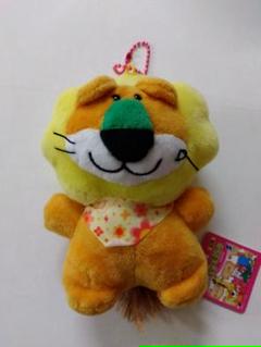 たべっ子どうぶつレトロスカーフマスコット　らいおん　ボールチェーン