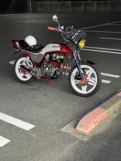 cb400n 激レア！当時物！ タチカワヒデキメッキショート菅動画あります