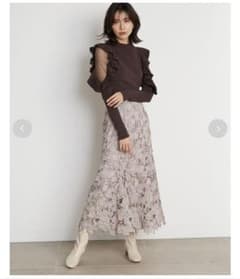 ＊新品タグ付き＊Sustainableカッティングレーススカートのサムネイル