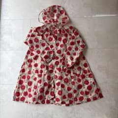 moujonjon キッズ レインコート 花柄　L(130cm-140cm)のサムネイル