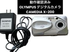 デジカメ　オリンパス　 CAMEDIA X-100　【動作確認済／説明書等付】 コンパクトデジタルカメラ：CAMEDIA（キャメディア）X-1：カメラ製品