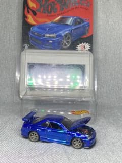 ホットウィール RLC 日産 スカイライン GT-R R34 Blue 青ルース - メルカリ