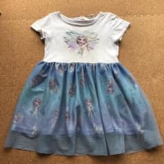 H&M エルサ　半袖　ワンピース　100cmのサムネイル