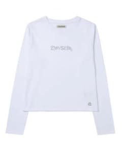 Coyseo ロゴ入り長袖Tシャツ ホワイトのサムネイル