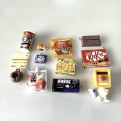 ミニチュア フィギュア まとめ売り 食品 雑貨 ガチャ12点セットのサムネイル
