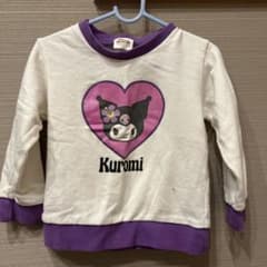 Kuromi トレーナー 100cm ホワイト パープルのサムネイル