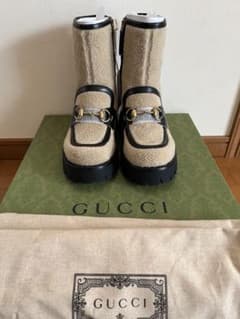 GUCCI ホースビットウールショートアンクルブーツ - メルカリ