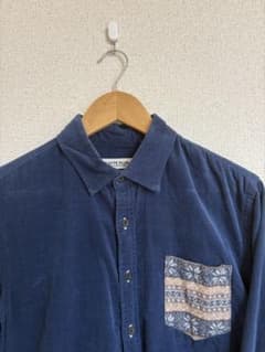ジャーナル取扱 シンプリシテ プラス コーデュロイシャツ ネイビー 38（M）のサムネイル
