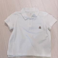 baby GAP 半袖ポロシャツ 白 18-24months 90 クマ刺繍のサムネイル