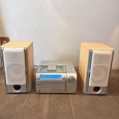 [Junk] KENWOOD Mini Component System (Main Unit, Speakers, Remote Control Set)