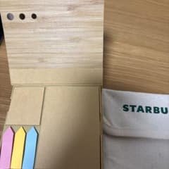 STARBUCKS 付箋セット 木製ケース入りのサムネイル
