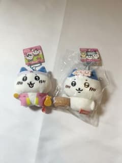 ちいかわ ハチワレ ご当地限定 ぬいぐるみキーチェーン 岡山桃太郎 温泉 セットのサムネイル
