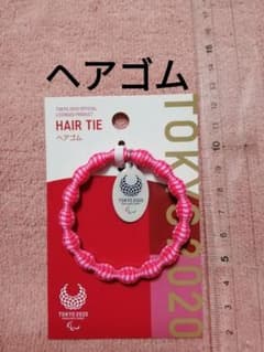 헤어 고무 핑크 도쿄 2020 패럴림픽 엠블럼 공식 라이센스 상품