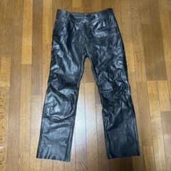 【本革】Liugoo Leathers レザーパンツ ブラック38牛革 バイカーのサムネイル