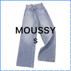 MOUSSY CROSS WAIST WIDE STRAIGHT デニム 0 - メルカリ