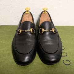 希少サイズ GUCCI ホースビットローファー ヨルダーン 黒 金 34 1/2