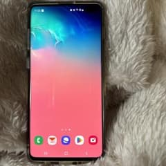 極美品Galaxy S10＋SCV42プリズムホワイト128GB SIMフリー済のサムネイル