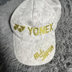 YONEX ホワイトキャップ ALL JAPAN刺繍 - メルカリ