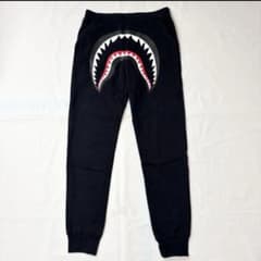 A BATHING APE SHARK スウェットジョガーパンツ ブラック S - メルカリ