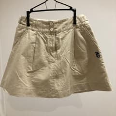 【美品】PEARLY GATES レディース ゴルフスカート ベージュ　XSのサムネイル