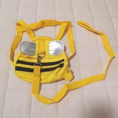 迷子防止　リード付きリュック　迷子ひも　みつばちのサムネイル