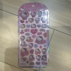 ハローキティ コットンパフィシール ステッカーのサムネイル