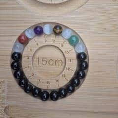 ハンドメイド 天然石ブレスレット マルチカラーのサムネイル