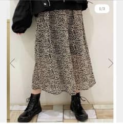 WEGO / レオパードロングフレアスカートのサムネイル