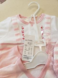 長袖　コンビドレス　ロンパース　50-60のサムネイル