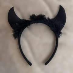 デビル 角 カチューシャ 黒 コスプレ ハロウィンのサムネイル