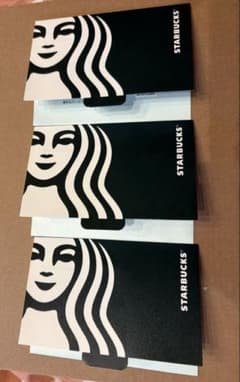 Starbucks スターバックス ギフトカード用封筒 3枚セット　バラ売り不可