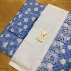 お人形 お布団 おままごと 花柄 リボン付きのサムネイル