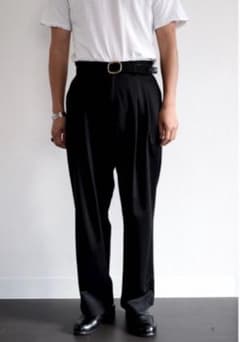 KANEMASA PHIL.【26SS】36G Wool Trousers - メルカリ
